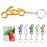 2 5/8 " Motorcycle Shaped Bottle Opener Key Holder