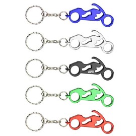 2 5/8 " Motorcycle Shaped Bottle Opener Key Holder