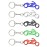 2 5/8 " Motorcycle Shaped Bottle Opener Key Holder