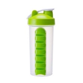 7 Compartments Pill Case with Water Bottle