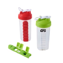 7 Compartments Pill Case with Water Bottle