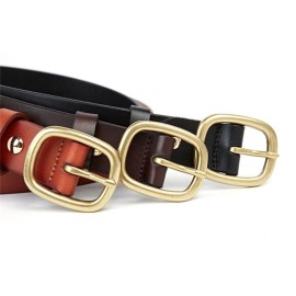 1 1/8 " Width Cowhide Ladies Fashion Belt