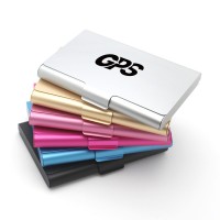 3 5/8 " Aluminum Alloy Business Card Holder