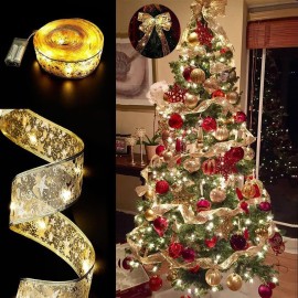 2 " Width Christmas Tree Ribbon Lights