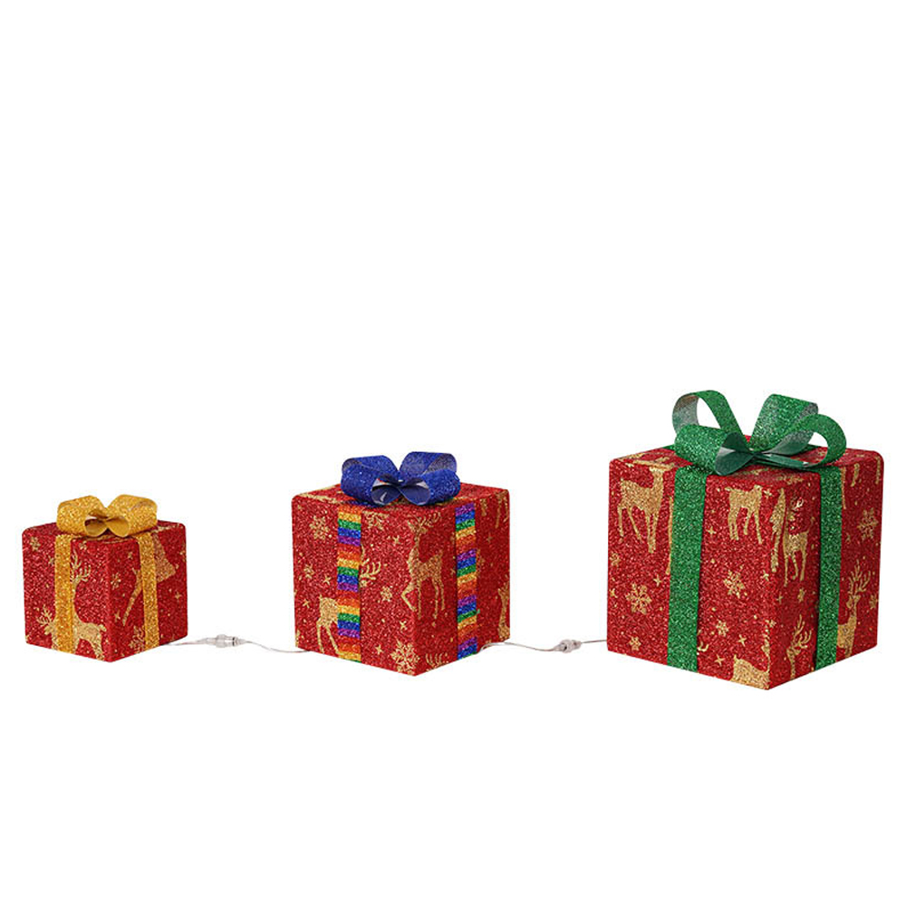 3 PCS Set Christmas Glow Gift Box