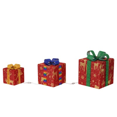 3 PCS Set Christmas Glow Gift Box
