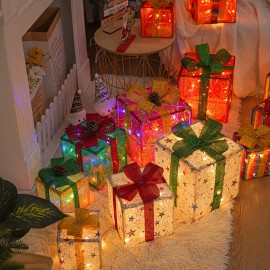 3 PCS Set Christmas Glow Gift Box