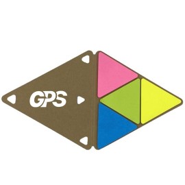 4 1/8 " Triangular Multi-Color Sticky Notes