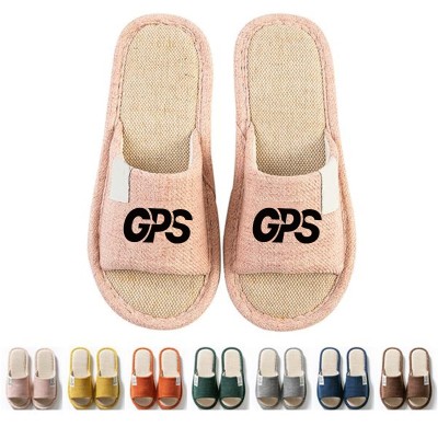 Indoor Linen Slippers