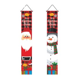 100 D Christmas Couplets Hanging Flags