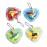 2 3/8 " Heart Shape Keychain With 3D Puzzle Toy