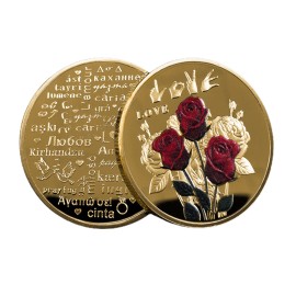 1 5/8 " Valentine's Day Commemorative Iron Coins