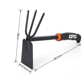 2 in 1 Garden Fork Prong and Hoe
