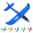 18 7/8 " Launch Free Fly Hand Foam Plane Glider