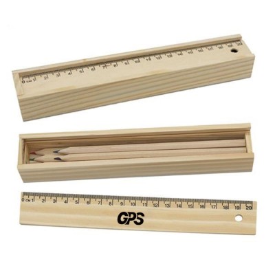 8 1/4 " Pencil and Ruler Set In Box