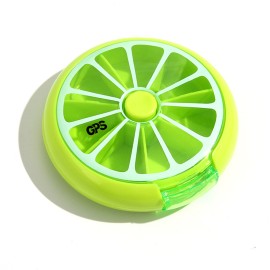 7 Compartments Round Medicine Organizer