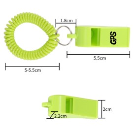 2 1/8 " Colorful Whistle With Spiral Bracelet