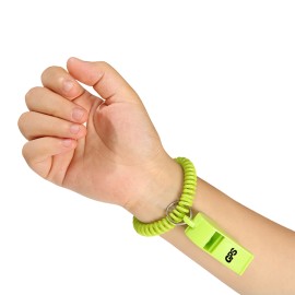 2 1/8 " Colorful Whistle With Spiral Bracelet
