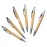 5 3/8 " Bamboo press ballpoint pen