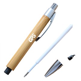 5 3/8 " Bamboo press ballpoint pen