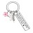 1 1/4 " Nurse Student Gift Keychain