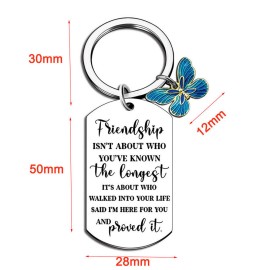 2 " Good Friend Stainless Keychain