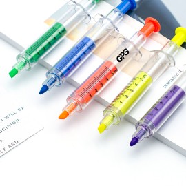 2-In-1 Syringe Highlighter Ballpoint Pen
