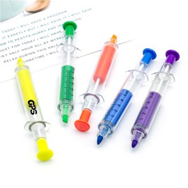 2-In-1 Syringe Highlighter Ballpoint Pen