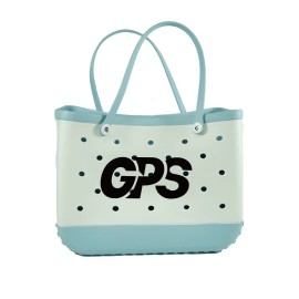 15" EVA Beach Mesh Basket Hole Tote Bag