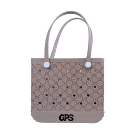 15" EVA Beach Mesh Basket Hole Tote Bag