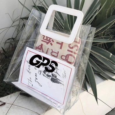 10 " Coloful Clear PVC Tote Bag