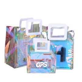 10 " Coloful Clear PVC Tote Bag