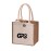 10 " Jute Cotton Laminated Tote Bag