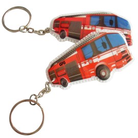 3.3" Customizable Car Shaped PVC Flashlight Keychain