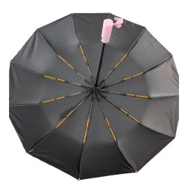 12 Double Ribs Windproof Automatic Folding Travel Umbrella