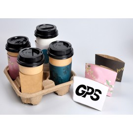 Disposable Kraft Paper Coffee Cup Sleeve
