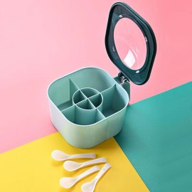 Four Grid Integrated Kitchen Seasoning Box