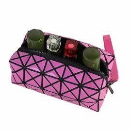 Geometric Diamond Folding Makeup Bag