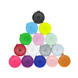 Round Plastic Automatic Shrinking Tape Measure