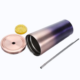 Double Layer Stainless Steel Straw Cup