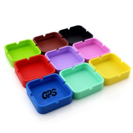 Square Silicone Ashtray for Cigarettes
