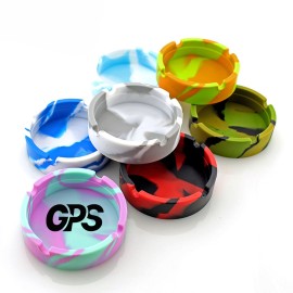 Round Silicone Ashtray For Cigarettes