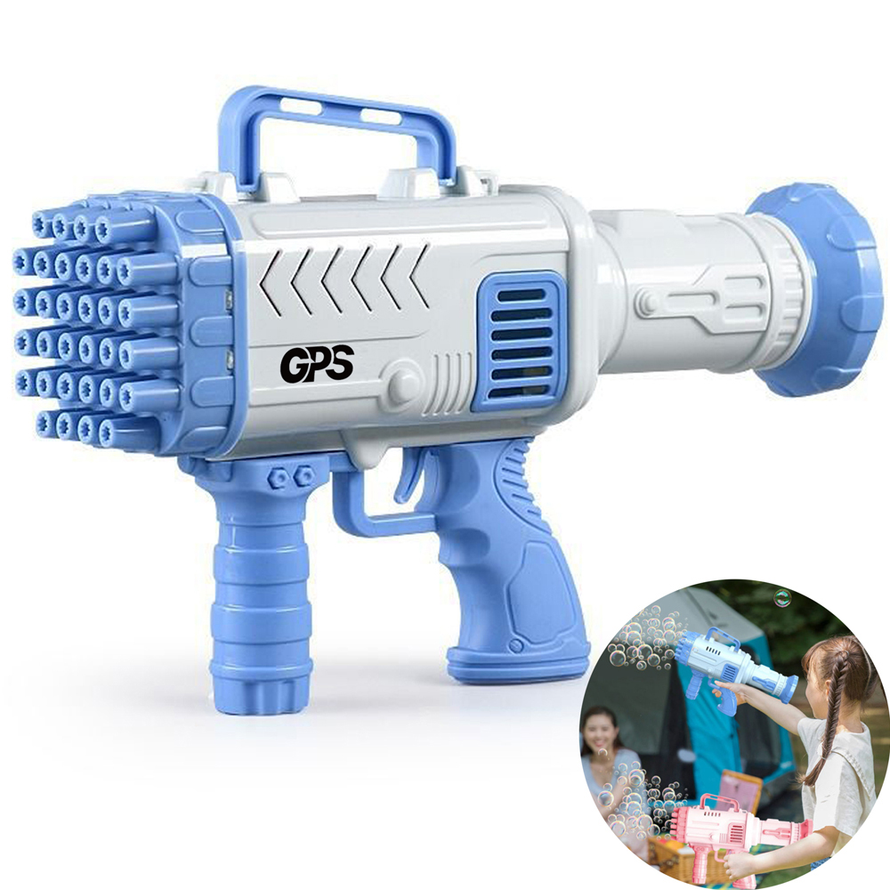 32 Holes Kid's Toy Bubble Machine Gun