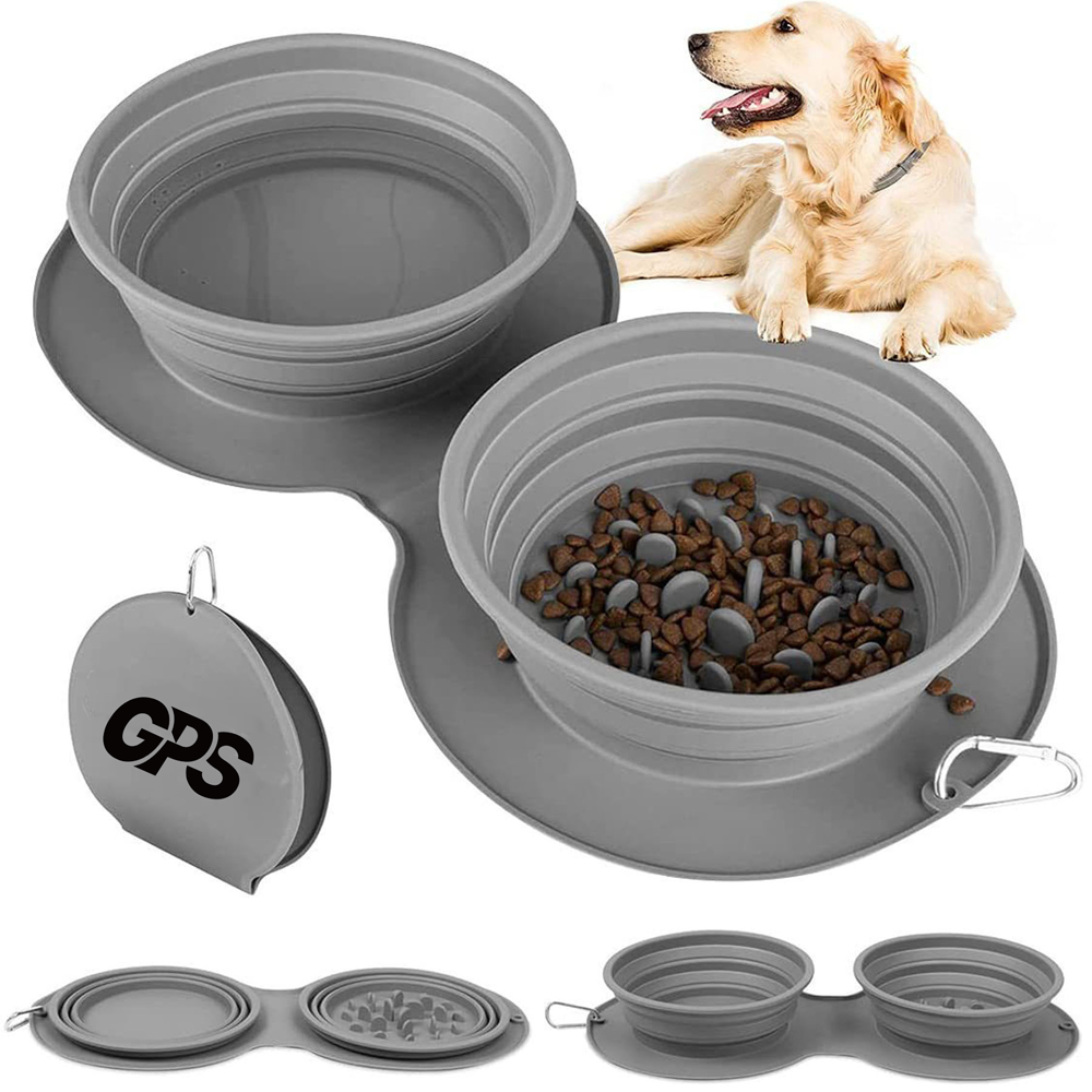 Portable Silicone Folding Pet Bowl For Outdoor Use