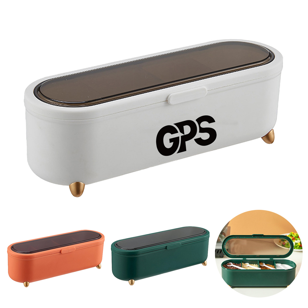 Four Grid Household Kitchen Seasoning Box