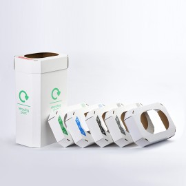 Disposable Customizable Cardboard Environmentally Friendly Trash Can