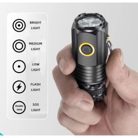 Strong Light Aluminum Alloy Cap Clip Lamp