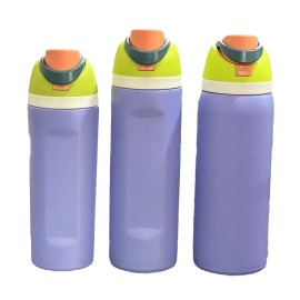 24OZ Double Layer Stainless Steel Portable Thermos Cup With Straw