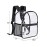 12" x 6" x 10.5" Cold Resistant Transparent PVC Mini Backpack