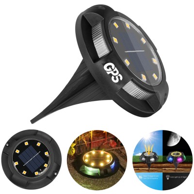 Round Solar Outdoor Garden Decorative Ground Light